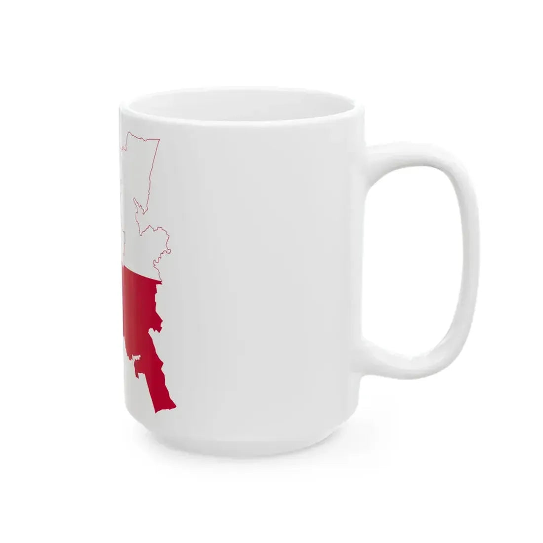 Flag-map of Kranj (Slovenia) White Coffee Mug - Go Mug Yourself