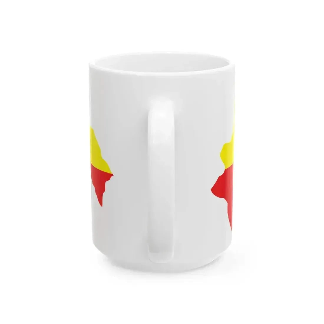 Flag map of Kratovo Municipality (North Macedonia) White Coffee Mug - Go Mug Yourself