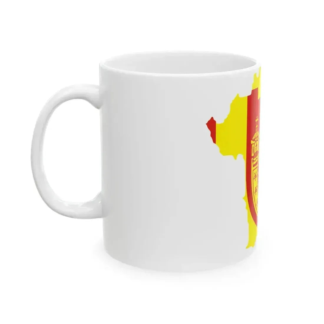 Flag map of Kriva Palanka Municipality (North Macedonia) White Coffee Mug - Go Mug Yourself