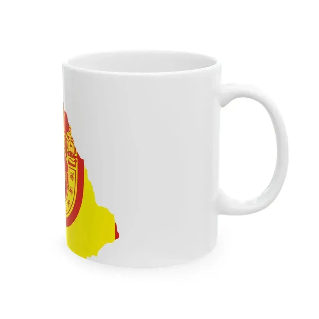 Flag map of Kriva Palanka Municipality (North Macedonia) White Coffee Mug - Go Mug Yourself