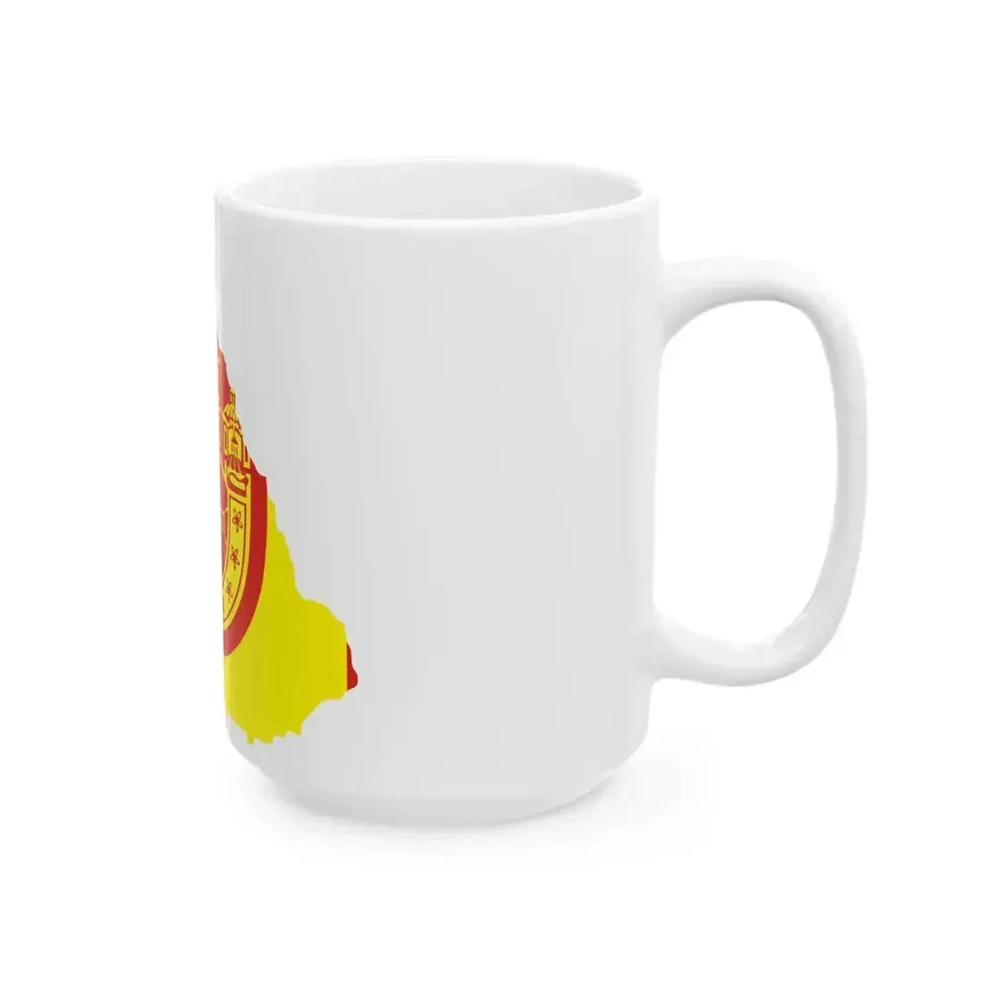 Flag map of Kriva Palanka Municipality (North Macedonia) White Coffee Mug - Go Mug Yourself
