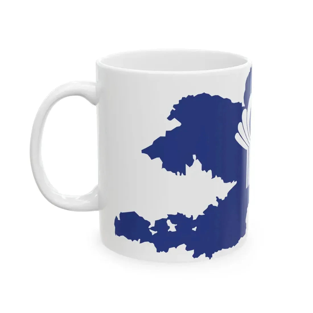 Flag-map of Kyrgyzstan CIS (Kyrgyzstan) White Coffee Mug - Go Mug Yourself