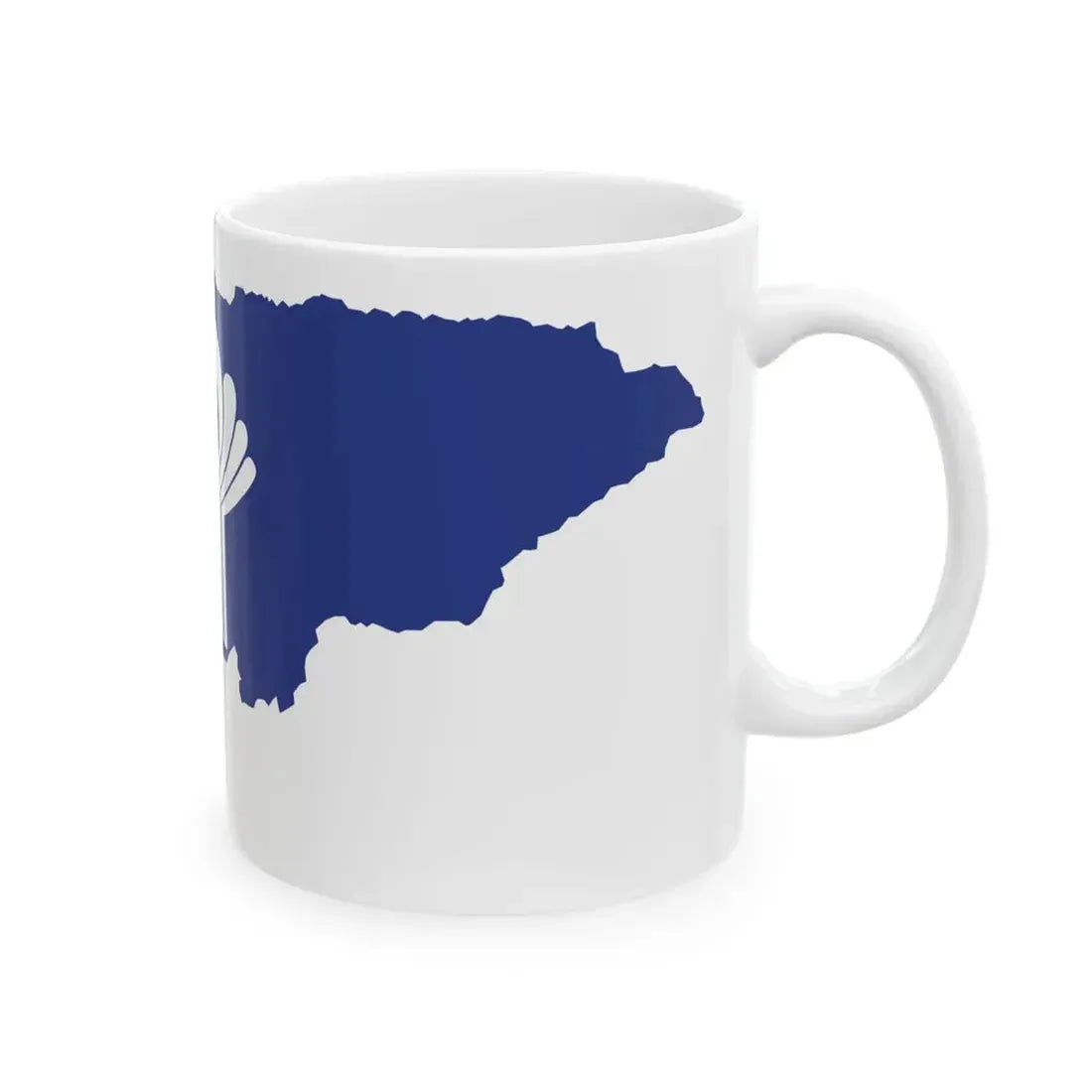 Flag-map of Kyrgyzstan CIS (Kyrgyzstan) White Coffee Mug - Go Mug Yourself