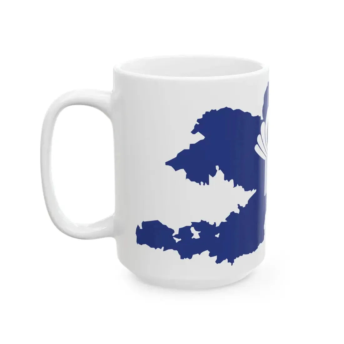 Flag-map of Kyrgyzstan CIS (Kyrgyzstan) White Coffee Mug - Go Mug Yourself