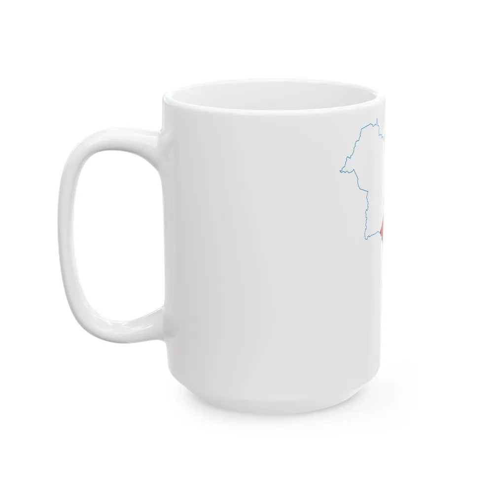 Flag-map of La Rioja Province Argentina (Argentina) White Coffee Mug - Go Mug Yourself