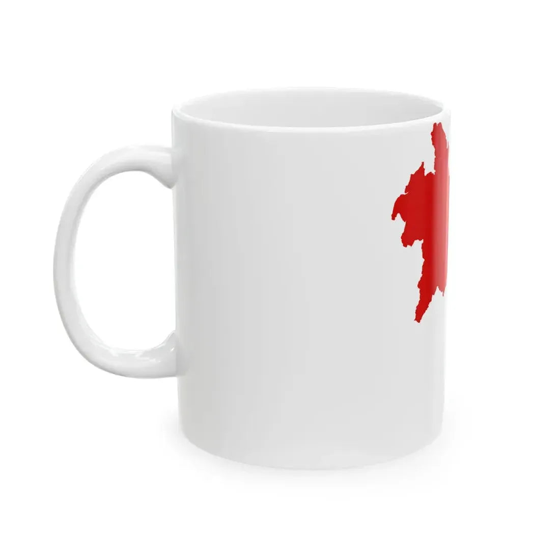 Flag-map of Laos 1952-1975 (Laos) White Coffee Mug - Go Mug Yourself
