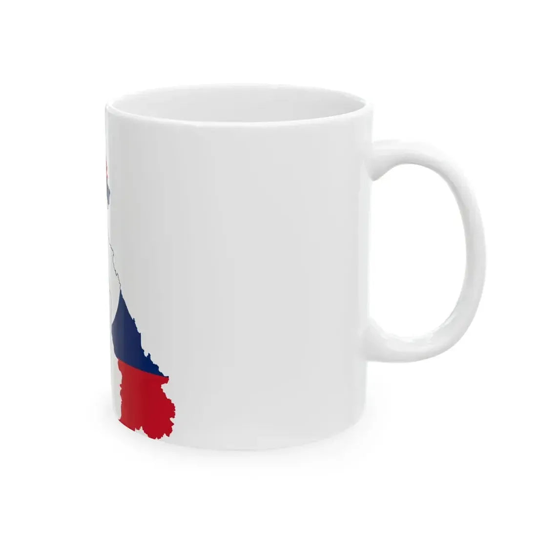 Flag-map of Laos (Laos) White Coffee Mug - Go Mug Yourself