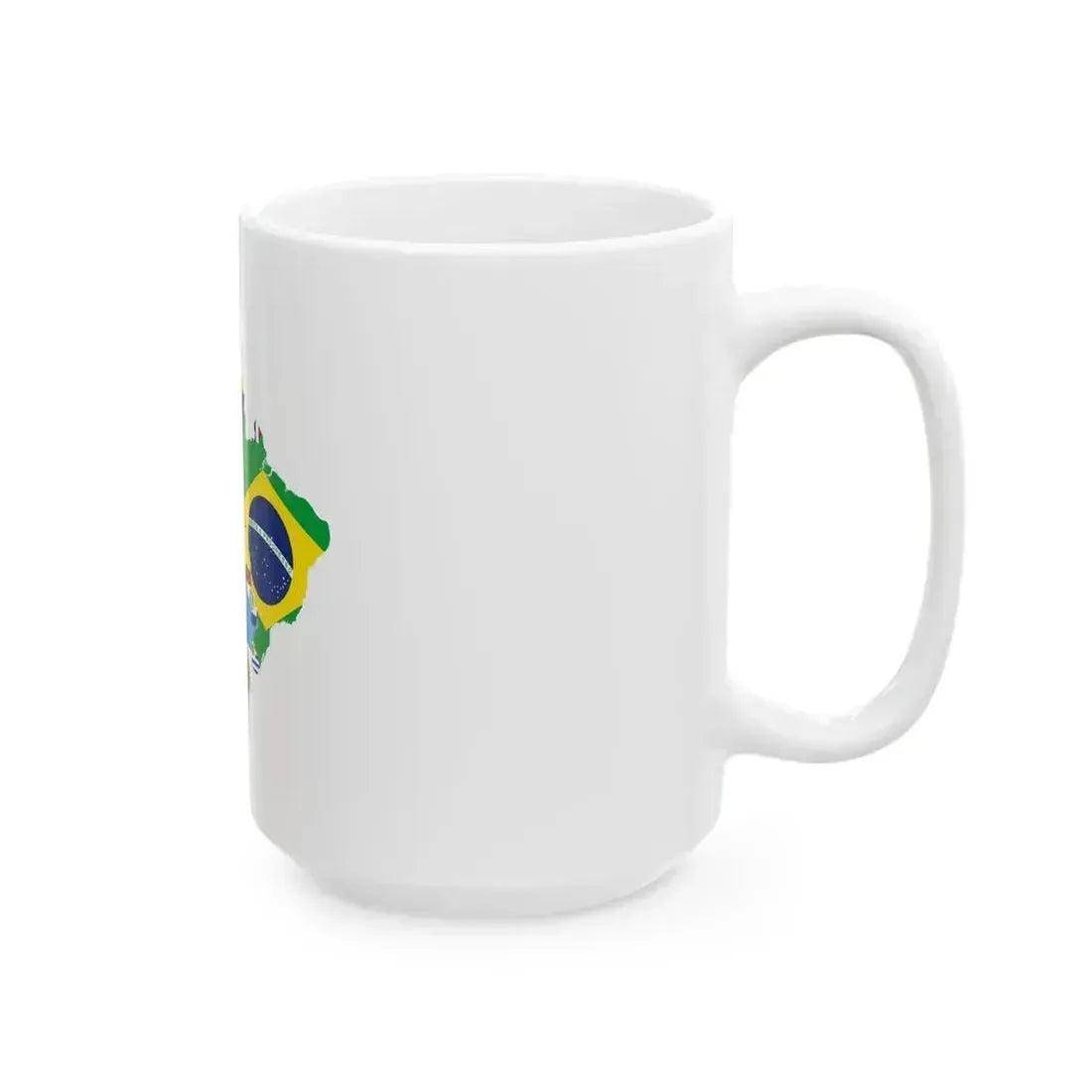 Flag map of Latin America (Costa Rica) White Coffee Mug - Go Mug Yourself