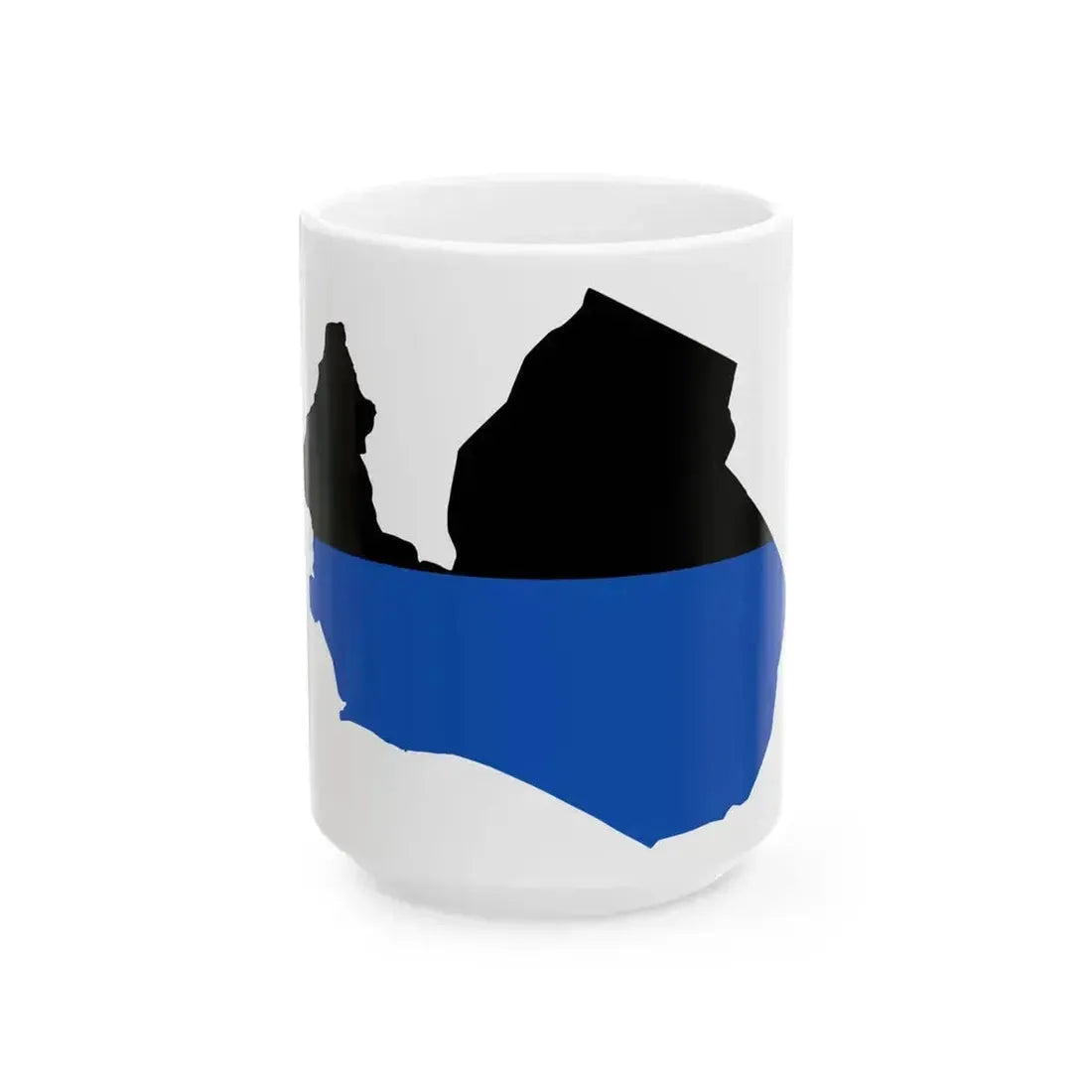 Flag map of Latina Italy (Italy) White Coffee Mug 15oz - Go Mug Yourself