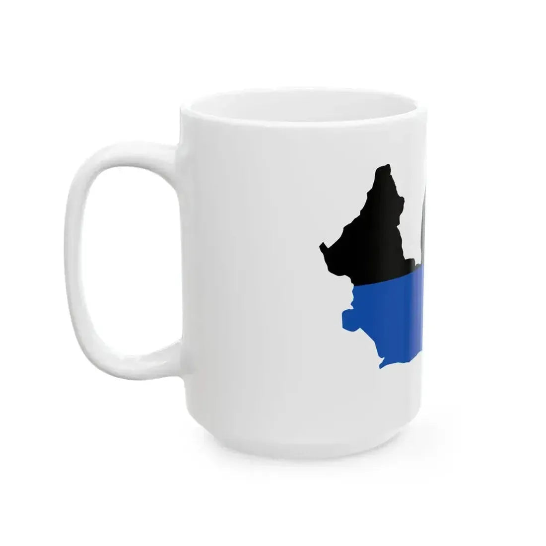 Flag map of Latina Italy (Italy) White Coffee Mug - Go Mug Yourself