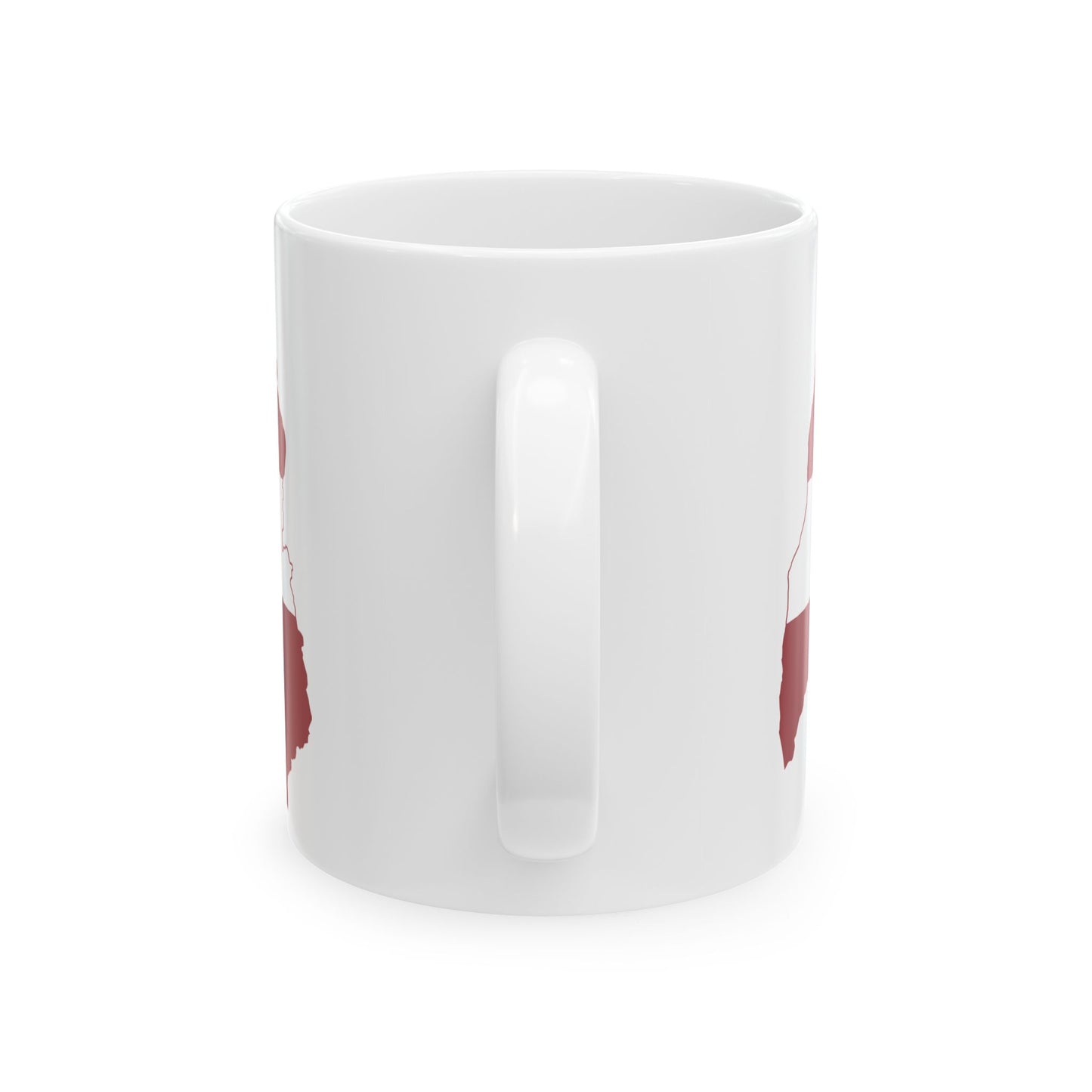 Flag-map of Latvia (Latvia) White Coffee Mug-Go Mug Yourself
