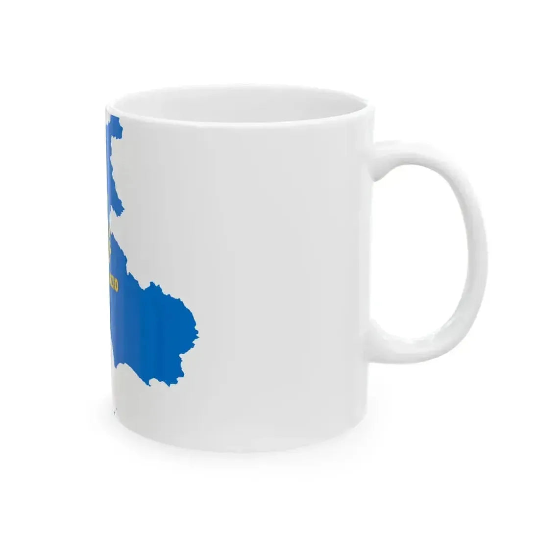 Flag map of Lazio (Italy) White Coffee Mug - Go Mug Yourself