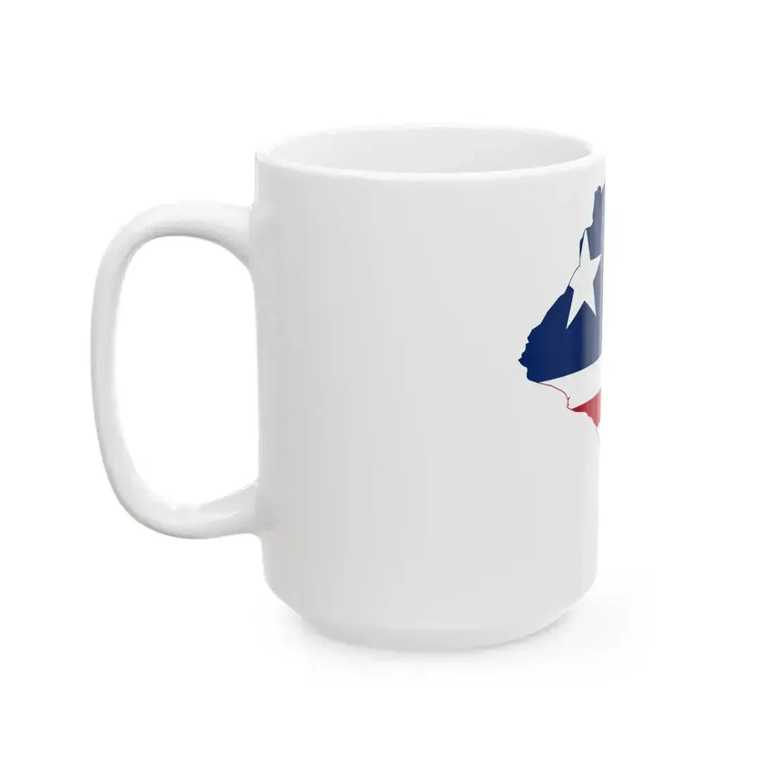 Flag map of Liberia (Liberia) White Coffee Mug - Go Mug Yourself