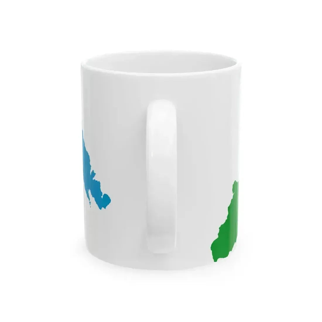 Flag map of Liguria (Italy) White Coffee Mug - Go Mug Yourself