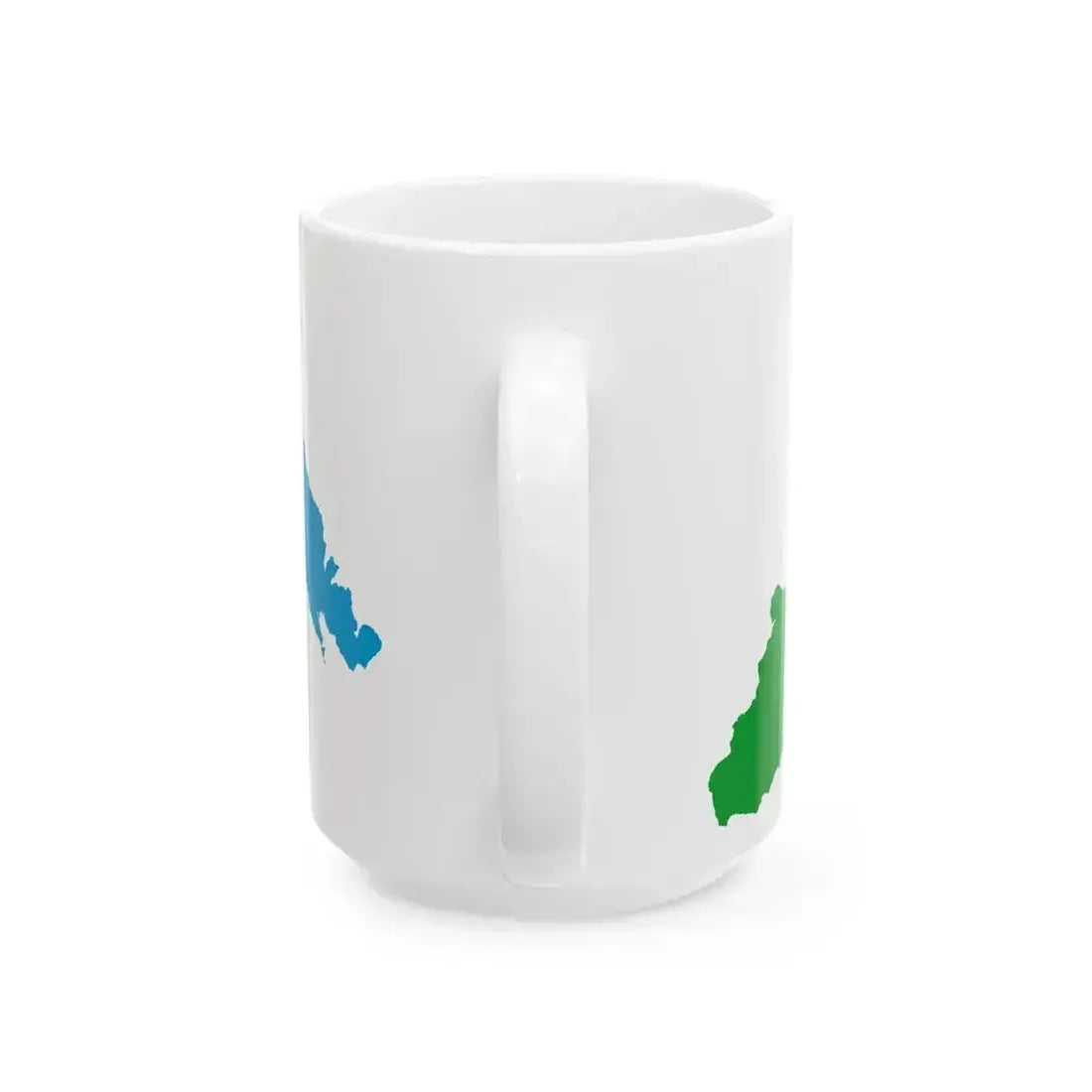 Flag map of Liguria (Italy) White Coffee Mug - Go Mug Yourself