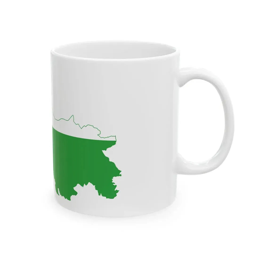 Flag-map of Ljubljana (Slovenia) White Coffee Mug - Go Mug Yourself