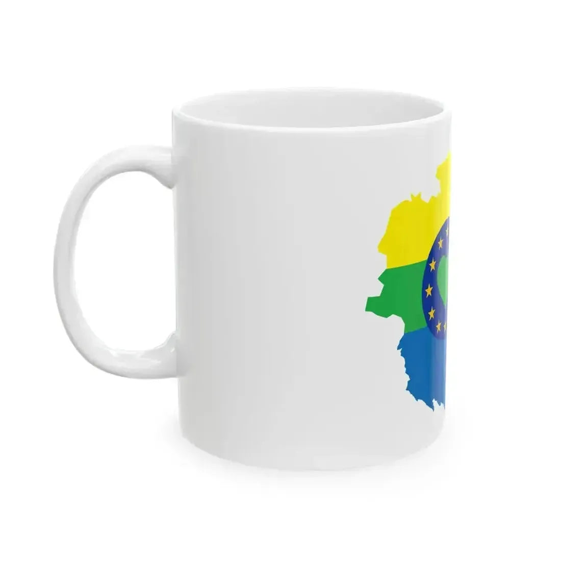 Flag map of Lunezia (Italy) White Coffee Mug - Go Mug Yourself
