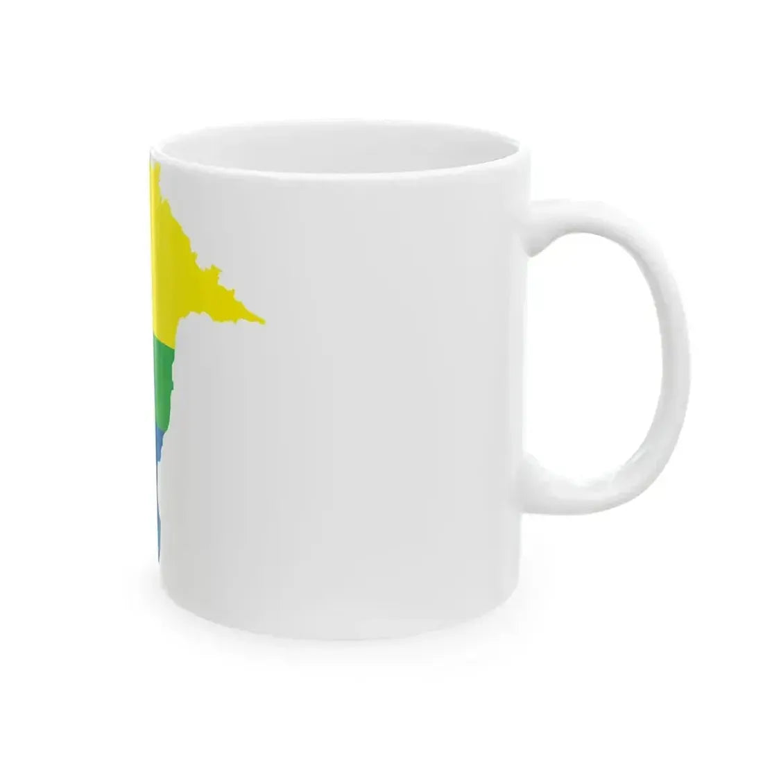 Flag map of Lunezia (Italy) White Coffee Mug - Go Mug Yourself