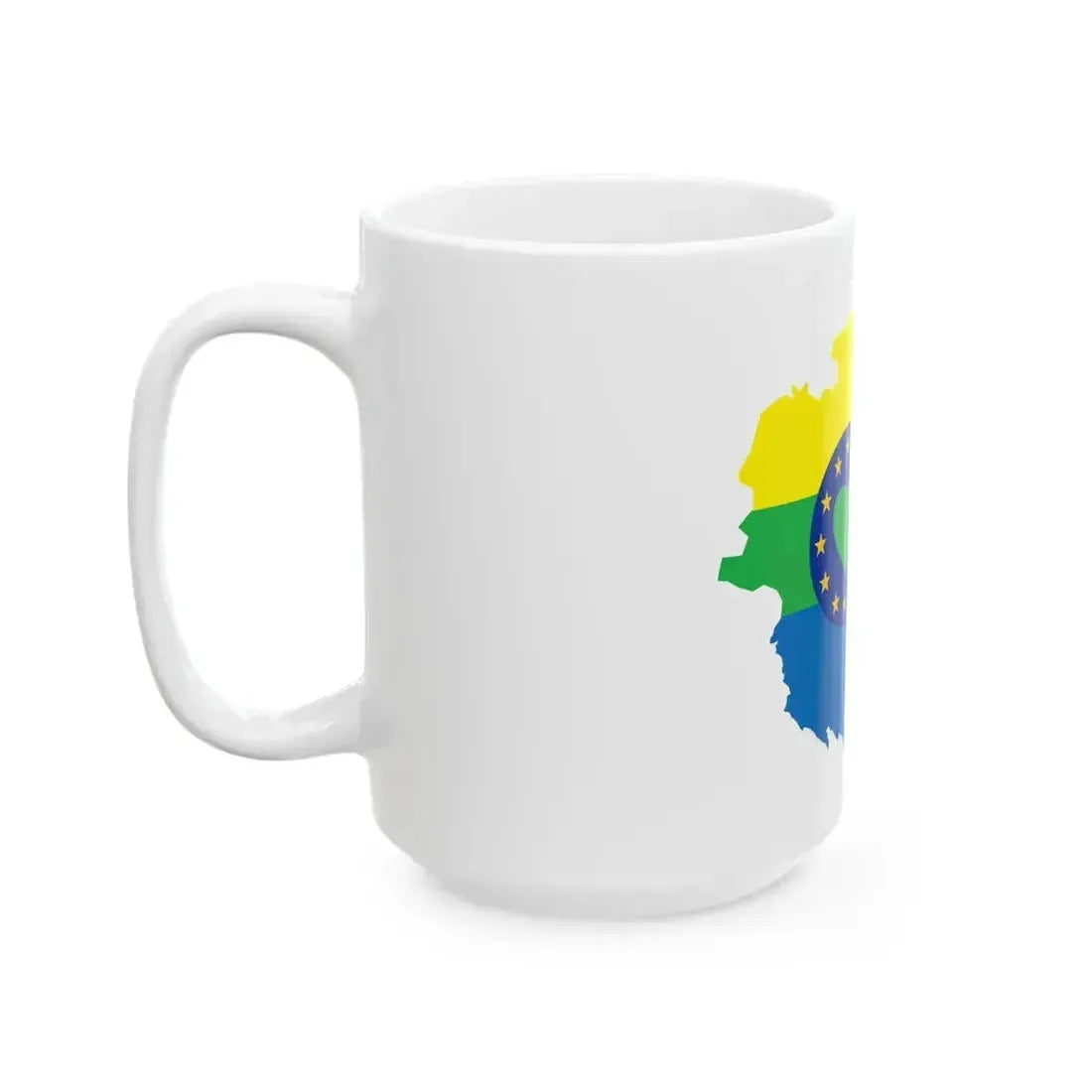 Flag map of Lunezia (Italy) White Coffee Mug - Go Mug Yourself