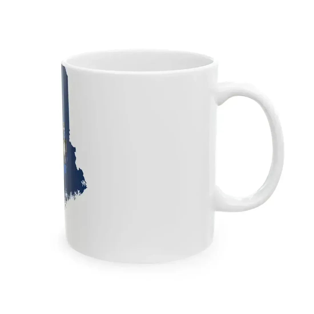 Flag map of Maine (United States) White Coffee Mug - Go Mug Yourself