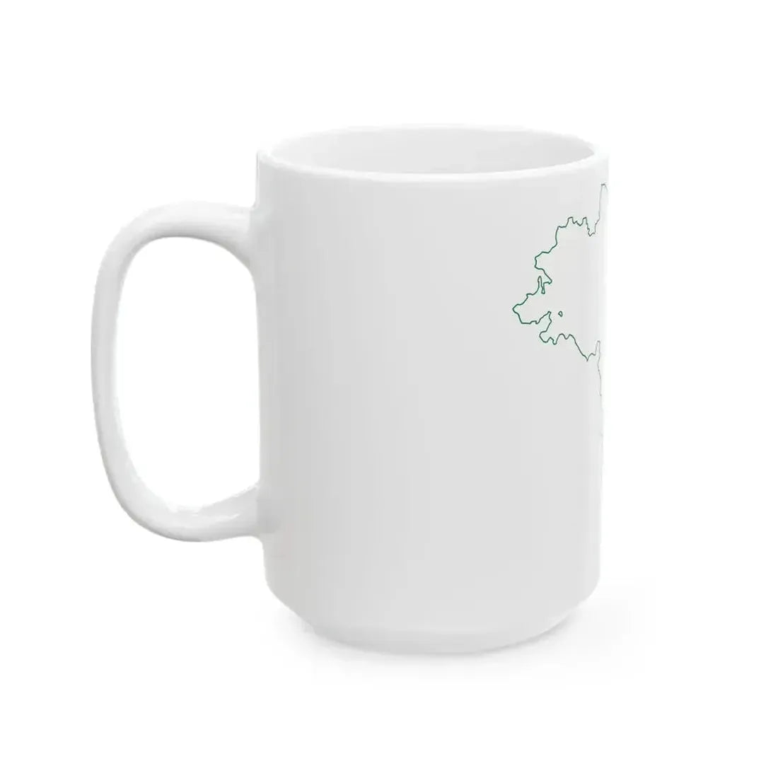 Flag map of Marche (Italy) White Coffee Mug - Go Mug Yourself