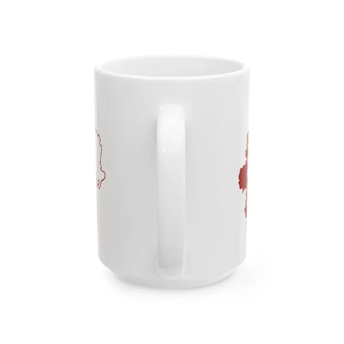 Flag-map of Mari El (Russia) White Coffee Mug - Go Mug Yourself