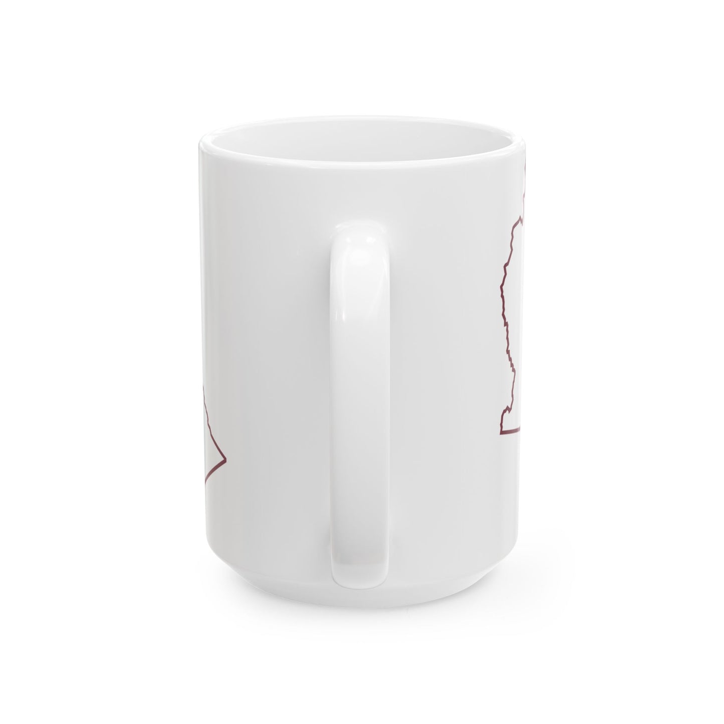 Flag map of Marion County West Virginia (United States) White Coffee Mug-Go Mug Yourself