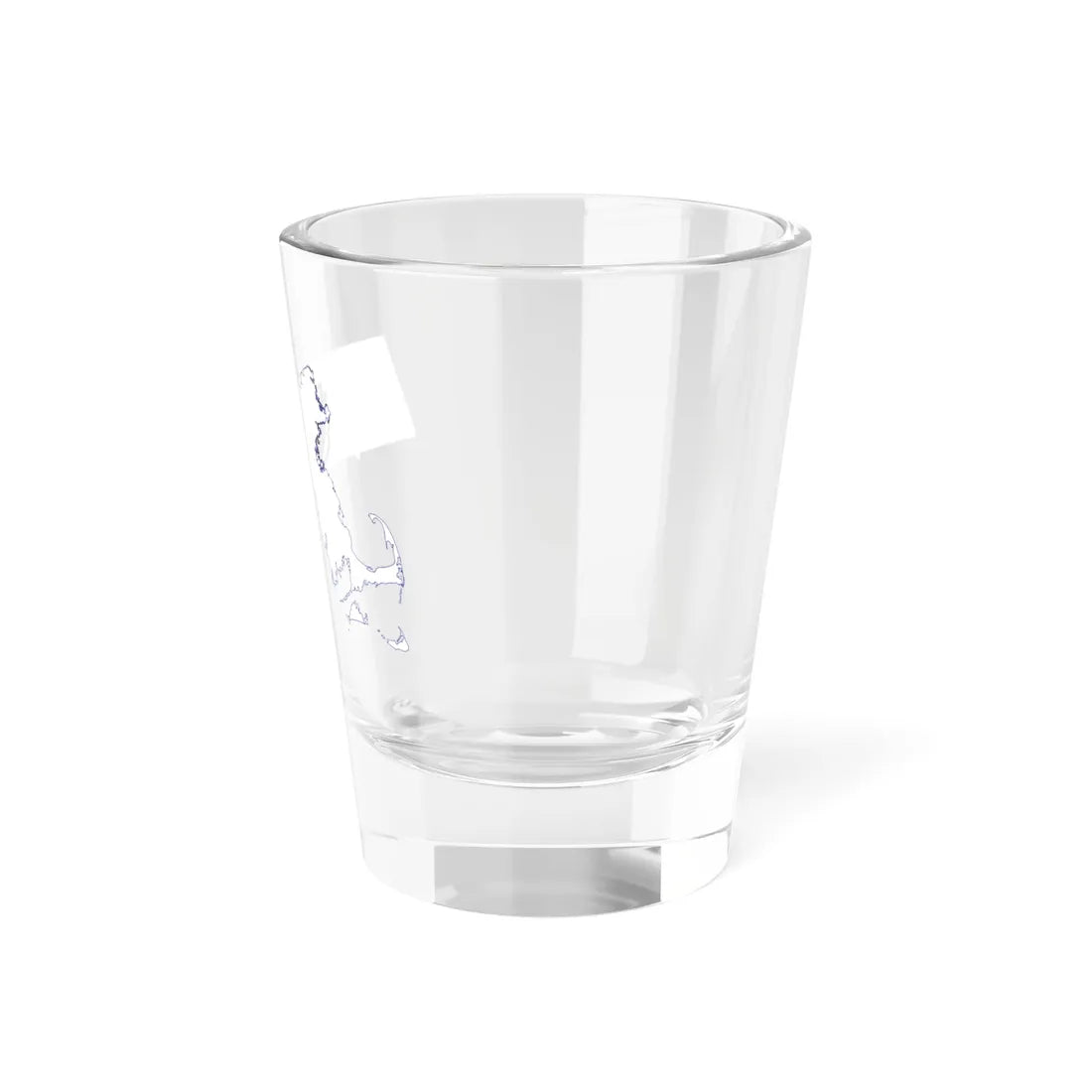 Flag-map of Massachusetts (United States) Shot Glass 1.5oz - Go Mug Yourself