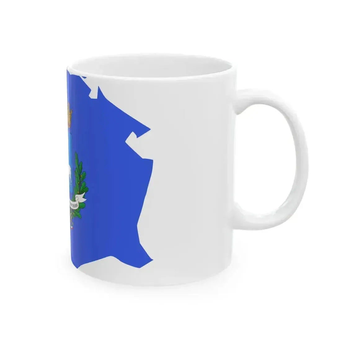 Flag map of Matera (Italy) White Coffee Mug - Go Mug Yourself
