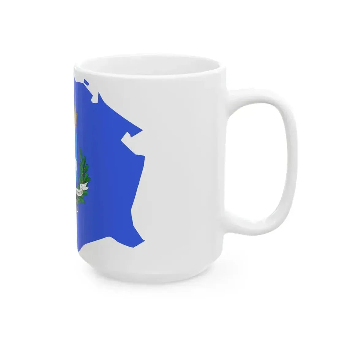 Flag map of Matera (Italy) White Coffee Mug - Go Mug Yourself