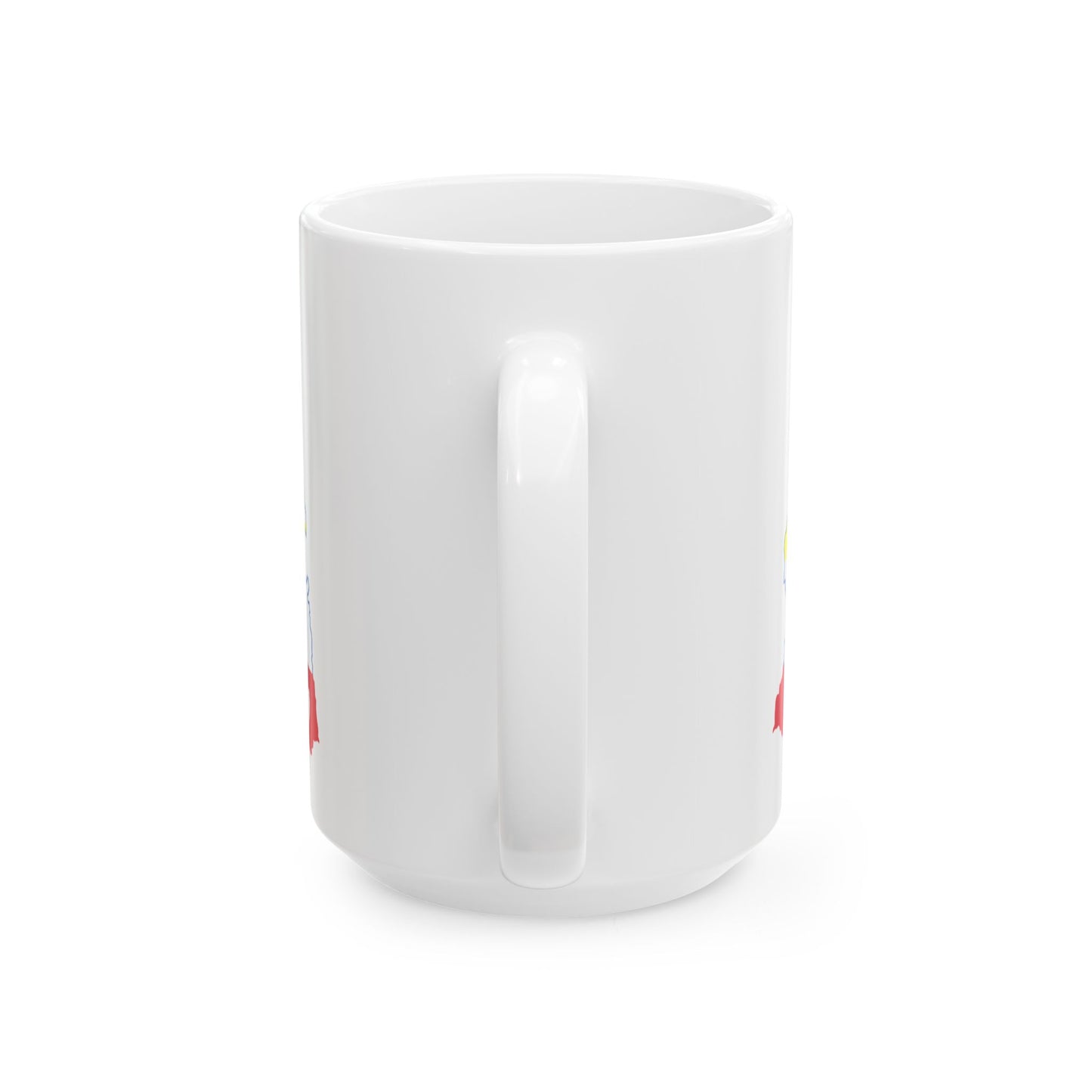 Flag map of MecklenburgVorpommern (Germany) White Coffee Mug-Go Mug Yourself
