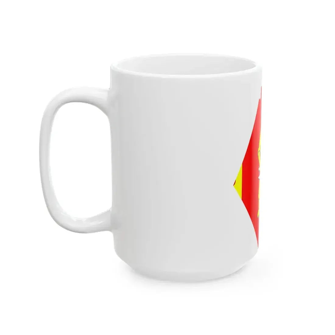 Flag-map of Melallostroy (Russia) White Coffee Mug - Go Mug Yourself