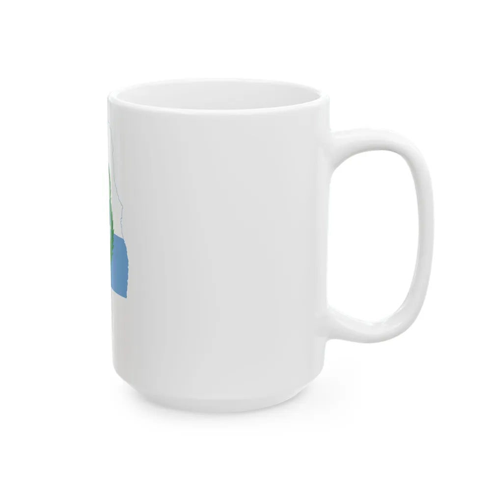 Flag-map of Mendoza Province (Argentina) White Coffee Mug - Go Mug Yourself