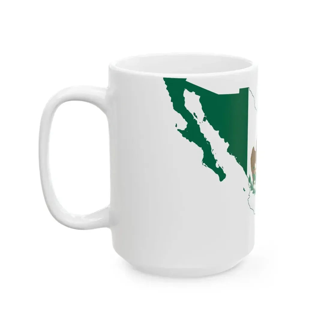 Flag-map of Mexico 1853-1864 1867-1893 (Mexico) White Coffee Mug - Go Mug Yourself