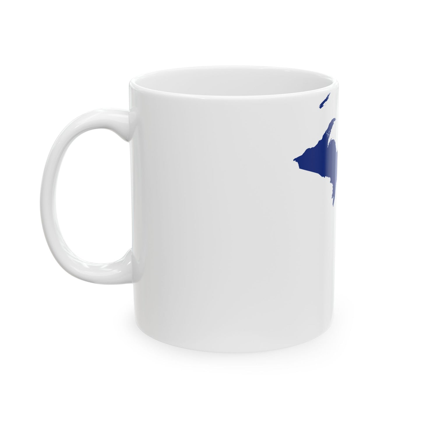 Flag map of Michigan (United States) White Coffee Mug-Go Mug Yourself
