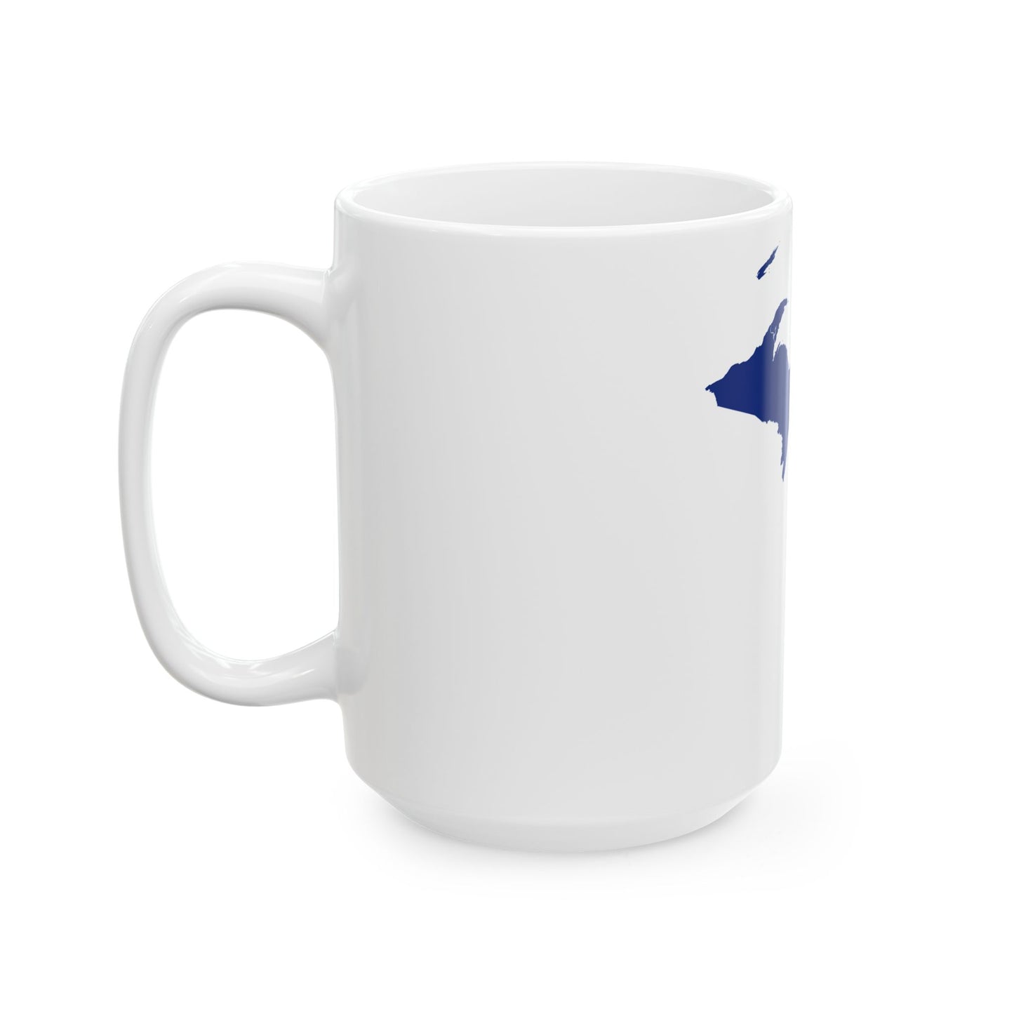 Flag map of Michigan (United States) White Coffee Mug-Go Mug Yourself