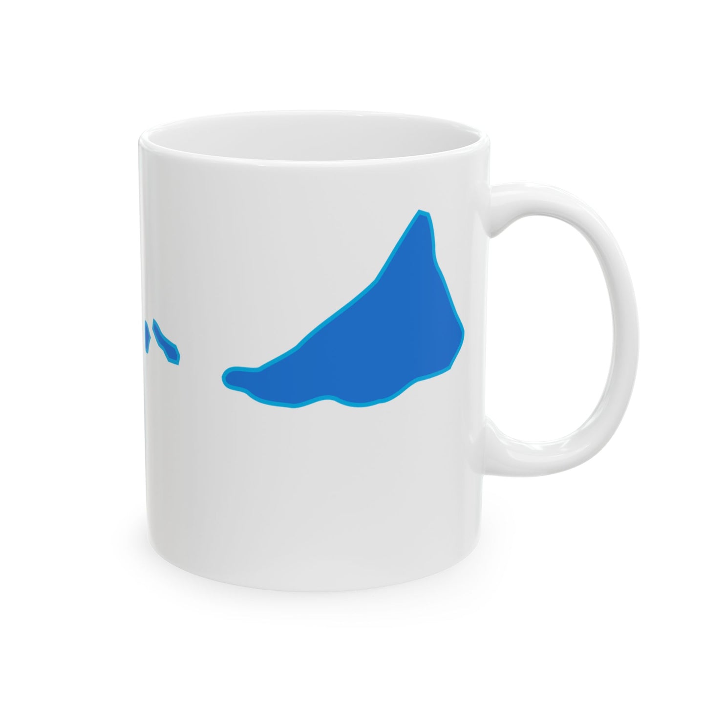 Flag map of Midway Atoll (United States) White Coffee Mug-Go Mug Yourself
