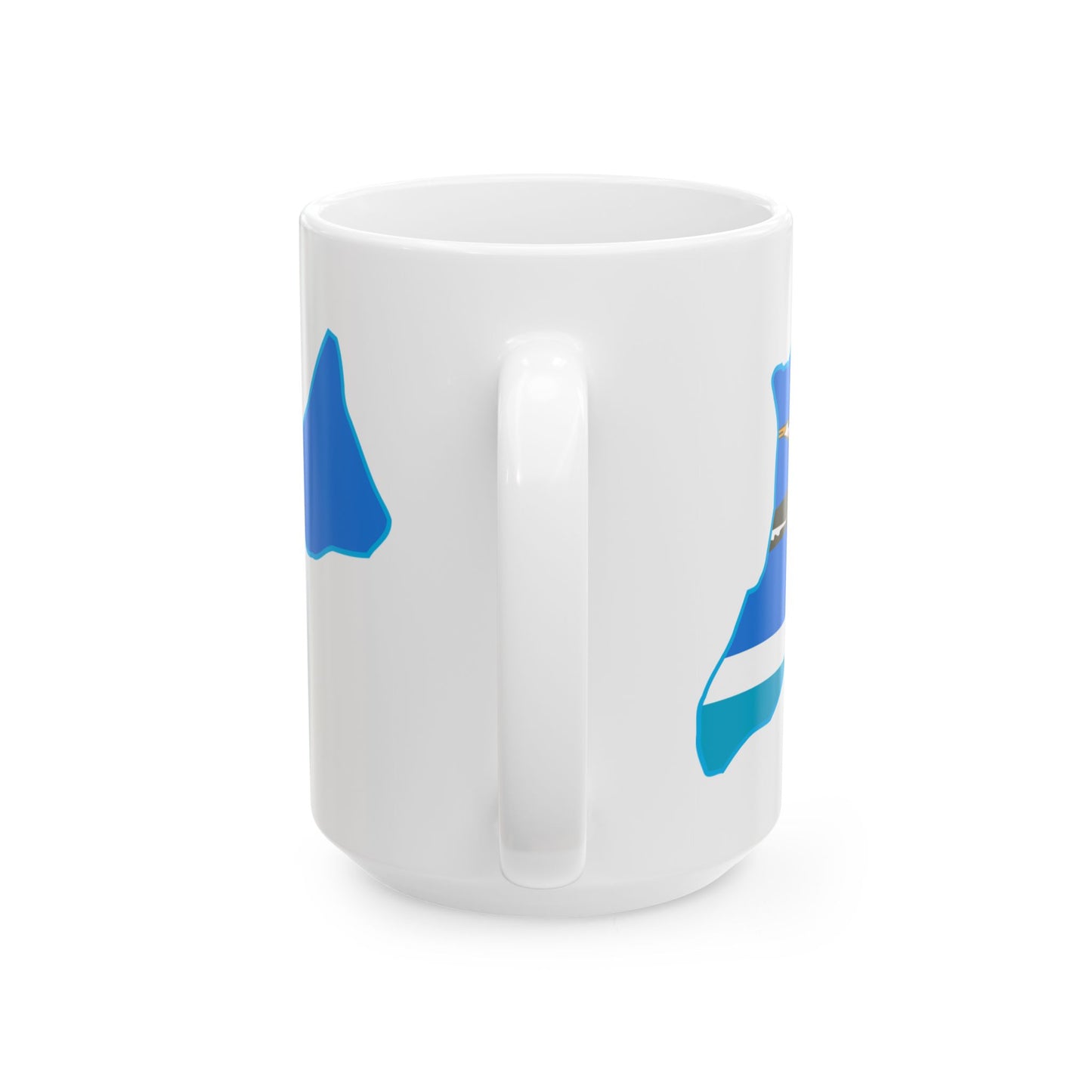 Flag map of Midway Atoll (United States) White Coffee Mug-Go Mug Yourself