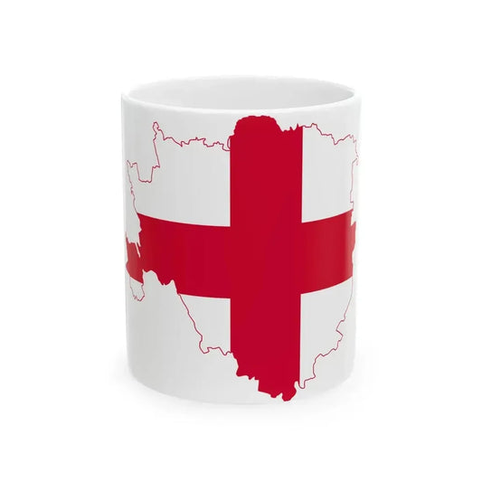Flag map of Milan (Italy) White Coffee Mug 11oz - Go Mug Yourself