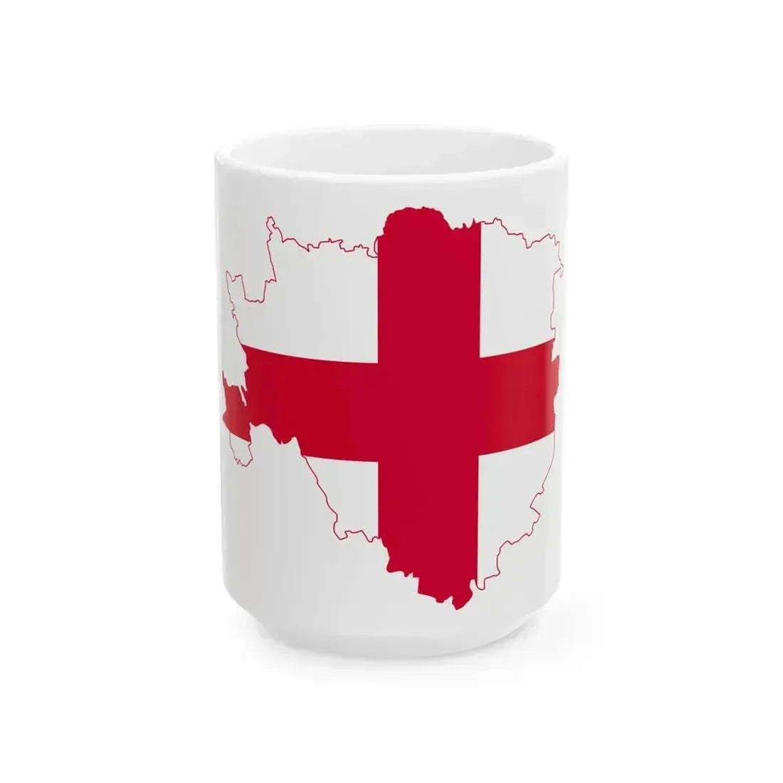 Flag map of Milan (Italy) White Coffee Mug 15oz - Go Mug Yourself