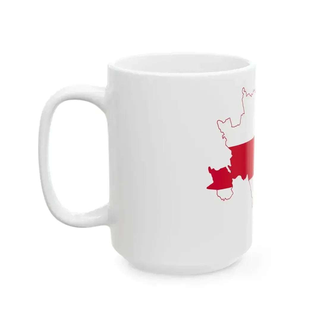 Flag map of Milan (Italy) White Coffee Mug - Go Mug Yourself
