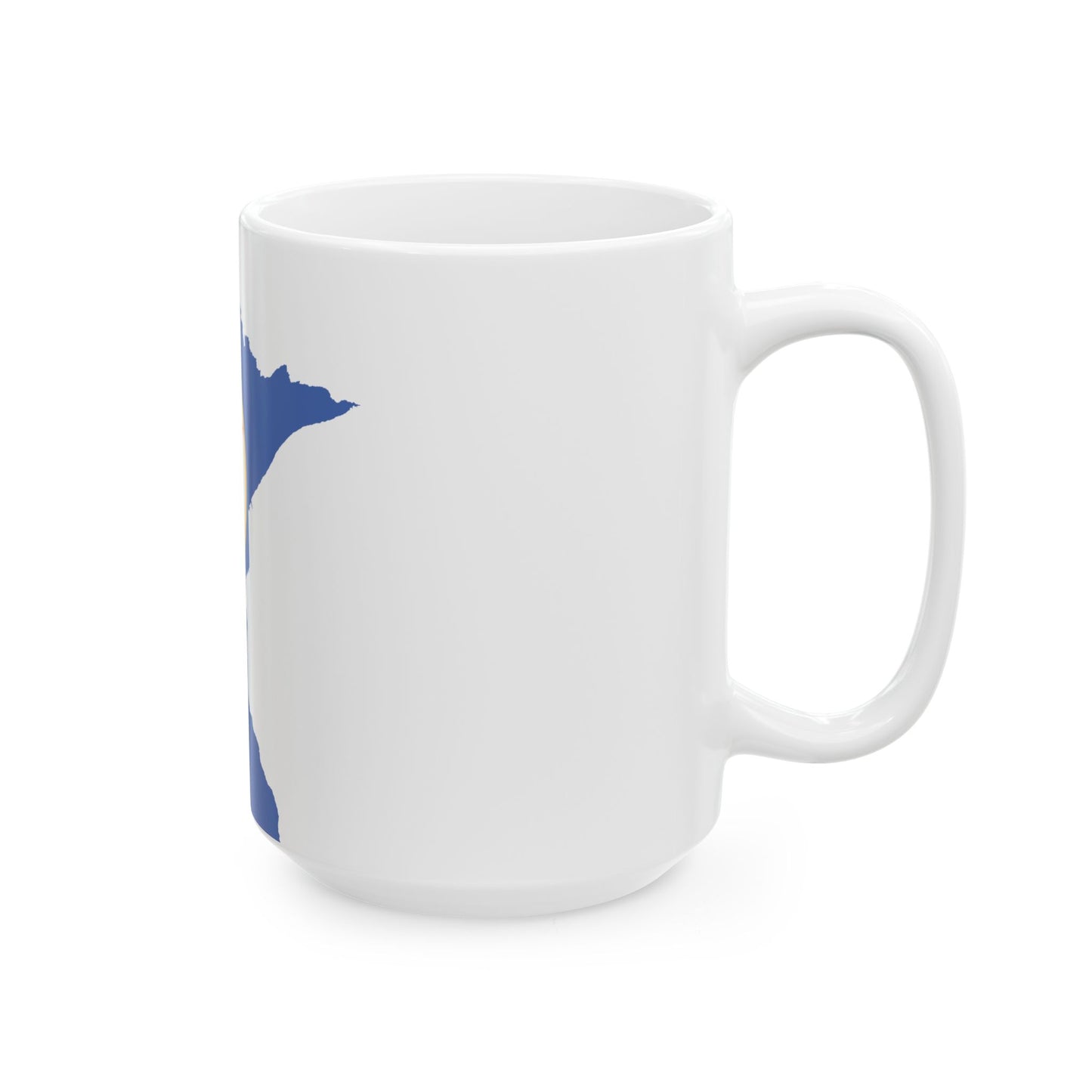 Flag map of Minnesota 1983-2024 (United States) White Coffee Mug-Go Mug Yourself