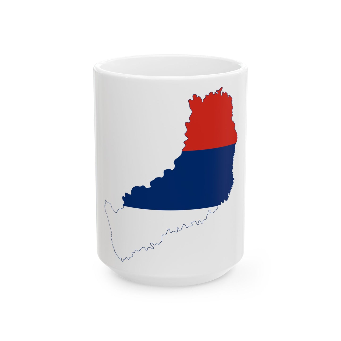 Flag-map of Misiones Province (Argentina) White Coffee Mug-15oz-Go Mug Yourself