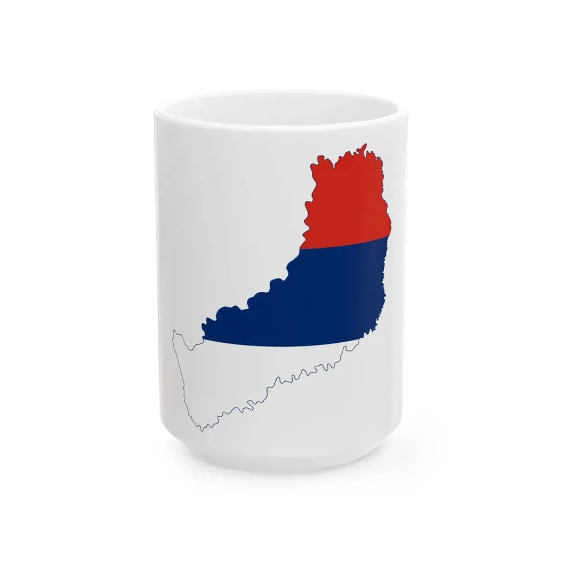 Flag-map of Misiones Province (Argentina) White Coffee Mug 15oz - Go Mug Yourself