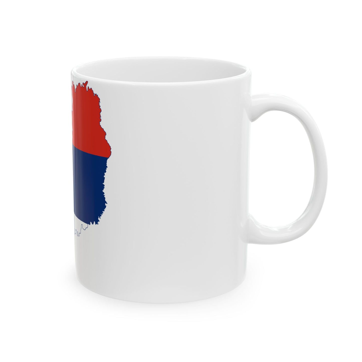 Flag-map of Misiones Province (Argentina) White Coffee Mug-Go Mug Yourself