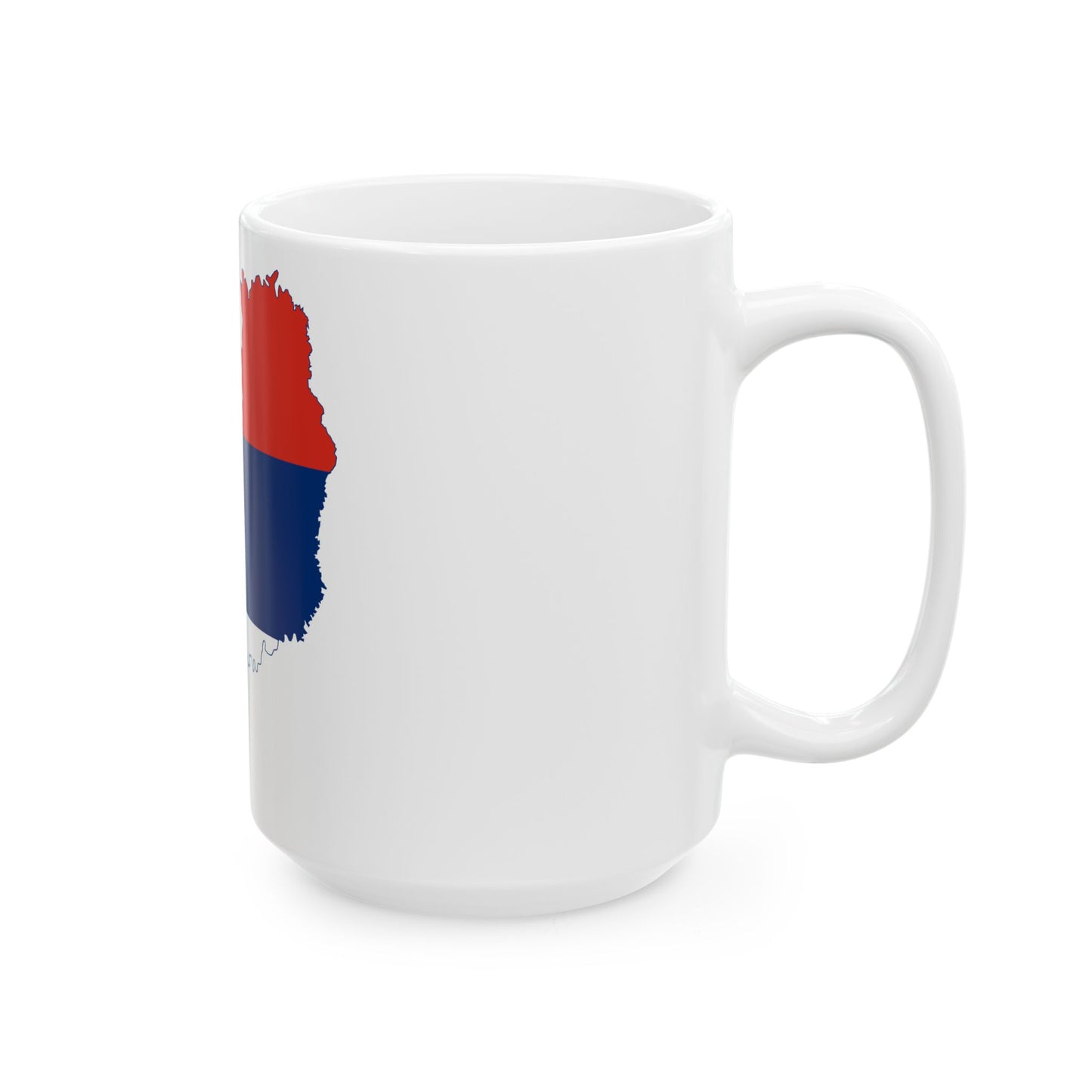 Flag-map of Misiones Province (Argentina) White Coffee Mug-Go Mug Yourself