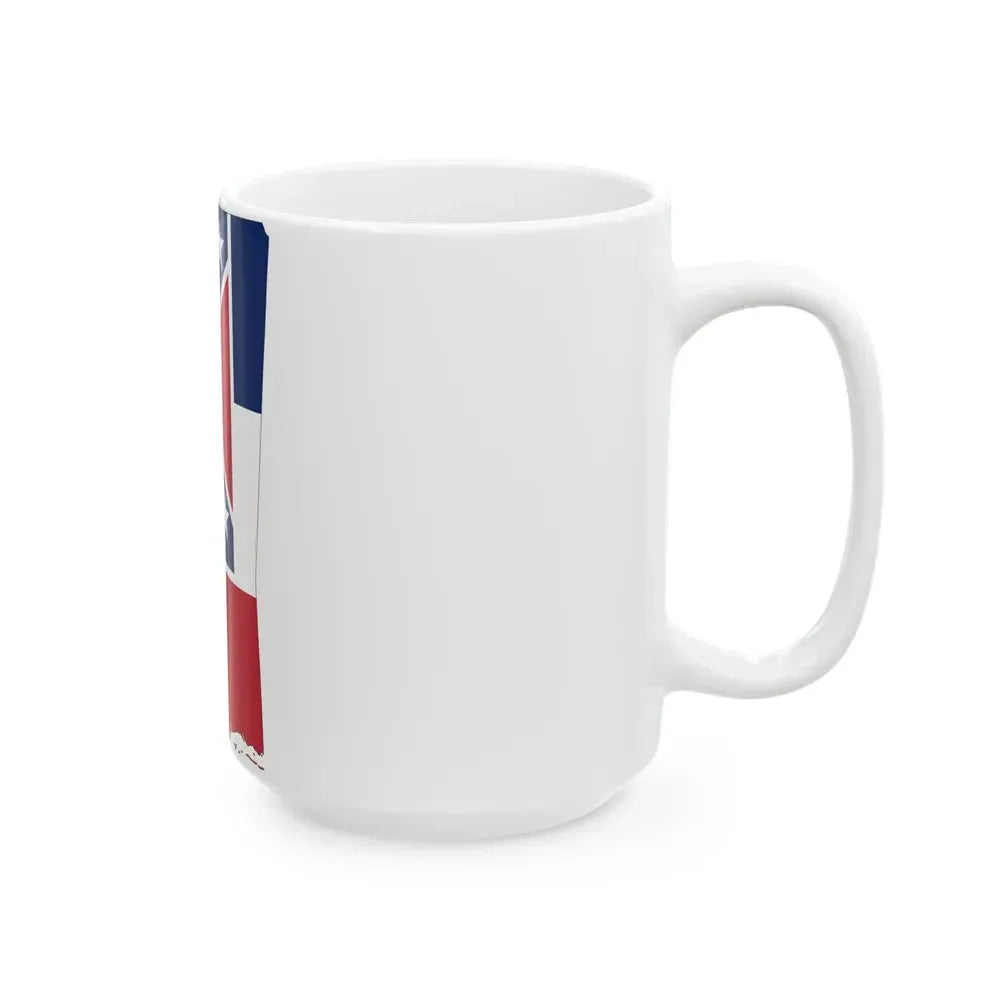 Flag map of Mississippi 1894-2020 (United States) White Coffee Mug - Go Mug Yourself