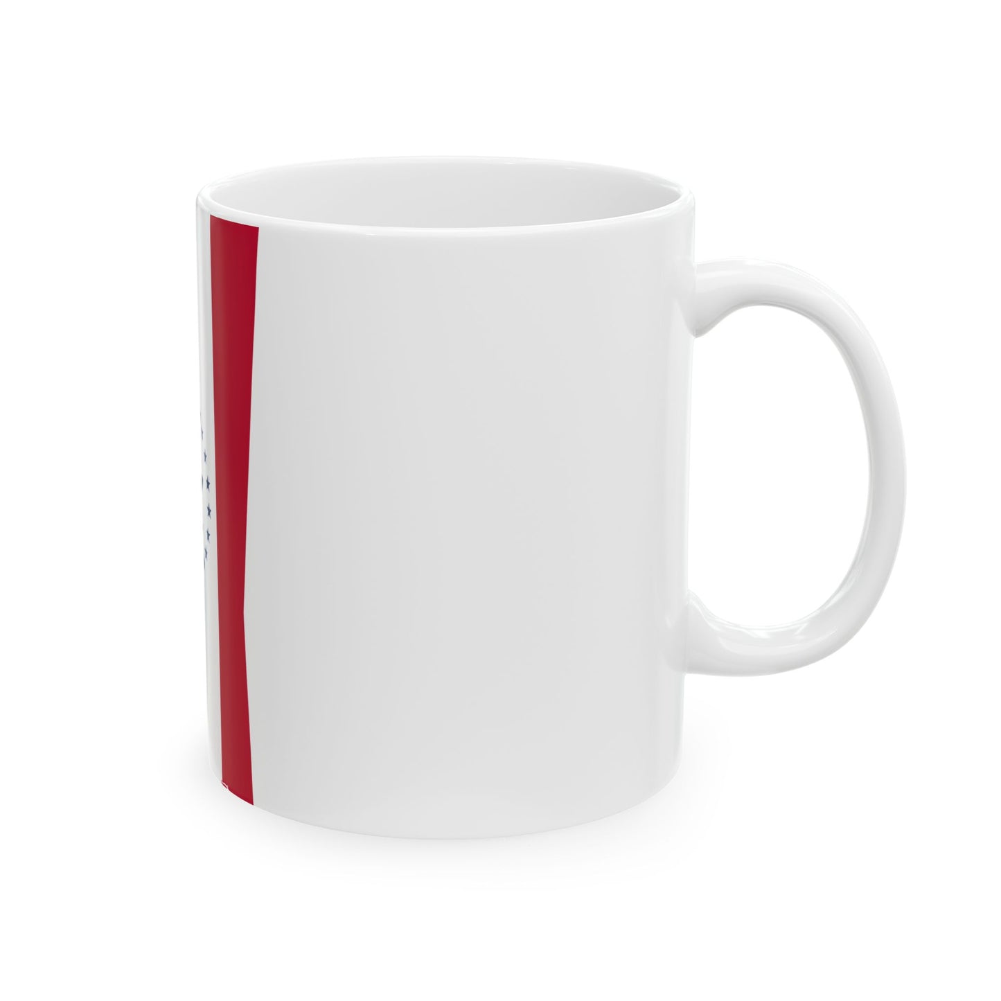 Flag map of Mississippi Hospitality Flag (United States) White Coffee Mug-Go Mug Yourself