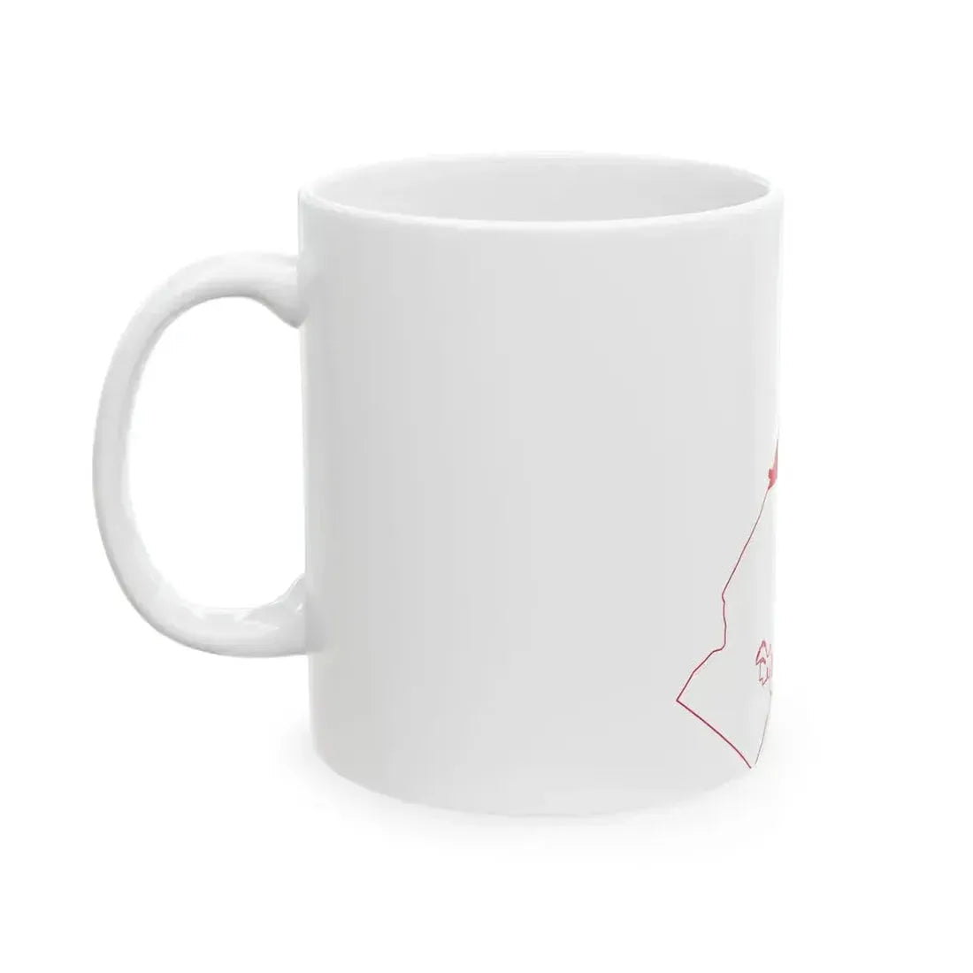 Flag map of Monaco (Monaco) White Coffee Mug - Go Mug Yourself