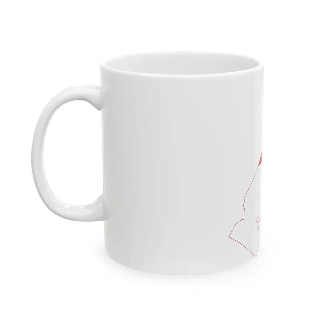 Flag-map of Monaco2 (Monaco) White Coffee Mug - Go Mug Yourself